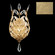 Crystal Laurel One Light Wall Sconce in Gold Leaf (48|759550SF3)