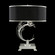Crystal Laurel One Light Table Lamp in Silver Leaf w/Black Fabric & Silver Inner Lining Shade (48|758610SF42)