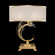 Crystal Laurel One Light Table Lamp in Gold Leaf w/Champagne Fabric Shade (48|758610SF33)