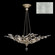 Crystal Laurel Six Light Pendant in Silver Leaf (48|753740SF4)