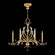 Beveled Arcs Six Light Chandelier in Gold Leaf (48|739240SF3)