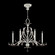 Beveled Arcs Six Light Chandelier in Silver Leaf (48|739240SF4)