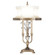 Beveled Arcs Three Light Table Lamp in Silver (48|738210ST)