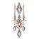 Encased Gems Two Light Wall Sconce in Silver (48|7290501ST)