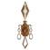 Encased Gems One Light Wall Sconce in Gold (48|7288503ST)