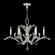 Beveled Arcs Six Light Chandelier in Silver Leaf (48|702440SF4)