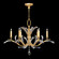 Beveled Arcs Six Light Chandelier in Gold Leaf (48|702440SF3)