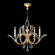 Beveled Arcs Five Light Chandelier in Gold Leaf (48|702240SF3)