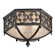 Costa del Sol Two Light Outdoor Flush Mount in Black (48|324882ST)
