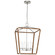 Darlana Wrapped LED Lantern in Aged Iron and Natural Rattan (268|CHC5879AINRT)