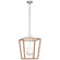 Darlana Wrapped LED Lantern in Aged Iron and Natural Rattan (268|CHC5877AINRT)
