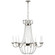 Paris Flea Market Eight Light Chandelier in Polished Nickel (268|CHC1408PNSG)