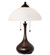 Metro Frosty Two Light Table Lamp in Copper Vein (57|267268)