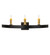 Lakeshore Three Light Wall Sconce in Black Metal (57|263901)