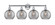 Edison Four Light Bath Vanity in Polished Chrome (405|6164WPCG12138SM)