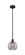 Edison One Light Mini Pendant in Matte Black (405|6161SBKG12138SM)