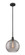 Edison One Light Mini Pendant in Matte Black (405|6161SBKG121312SM)