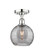 Edison One Light Semi-Flush Mount in Polished Chrome (405|6161FPCG12138SM)