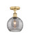 Edison One Light Semi-Flush Mount in Brushed Brass (405|6161FBBG12138SM)