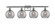 Ballston Four Light Bath Vanity in Brushed Satin Nickel (405|5164WSNG12138SM)