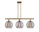 Ballston Three Light Island Pendant in Brushed Brass (405|5163IBBG121310SM)