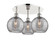 Downtown Urban Three Light Flush Mount in Polished Nickel (405|5163CPNG12138SM)