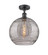 Ballston One Light Semi-Flush Mount in Matte Black (405|5161CBKG121312SM)