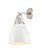 Downtown Urban One Light Wall Sconce in Polished Nickel (405|4101WPNM4128W)