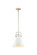 Downtown Urban One Light Pendant in Satin Nickel (405|4101SMSNM41110W)