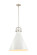 Downtown Urban One Light Pendant in Satin Nickel (405|4101SLSNM41118W)