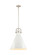 Downtown Urban One Light Pendant in Matte Black (405|4101SLBKM41116W)