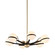 Ace Six Light Chandelier in Textured Bronze Brushed Brass (67|F5303TBZBBA)