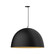 XL Choices LED Pendant in Black w/Gold Matte Interior (518|PEG2154175C22L14)