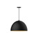 XL Choices LED Pendant in Black w/Gold Matte Interior (518|PEB2134175C04L14)