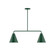 Axis LED Chandelier in Forest Green (518|MSG42042L10)