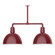 Deep Bowl LED Pendant in Barn Red (518|MSD11755W16L13)