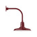 Warehouse LED Curved Arm Wall Light in Barn Red (518|GNU18355L13)