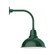Cafe LED Curved Arm Wall Light in Forest Green (518|GNU10742B01L13)