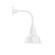 Warehouse LED Curved Arm Wall Light in White (518|GNT18044L10)