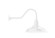 Warehouse One Light Gooseneck Wall Light in White (518|GNB18444B01G05)
