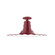 Radial One Light Flush Mount in Barn Red (518|FMB15955G06)