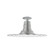Radial One Light Flush Mount in Painted Galvanized (518|FMB15949G05)