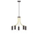 J-Series LED Chandelier in Architectural Bronze with Brushed Brass (518|CHN4185191L10)
