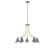 J-Series LED Chandelier in Slate Gray with Brushed Brass (518|CHN4154091L10)