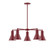 J-Series LED Chandelier in Barn Red (518|CHC43655L10)