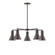 Flare LED Chandelier in Architectural Bronze (518|CHC43651L10)