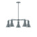 J-Series LED Chandelier in Slate Gray (518|CHC43640L10)