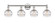 Edison Four Light Bath Vanity in Polished Nickel (405|6164WPNG5566CL)