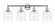 Edison Four Light Bath Vanity in Polished Chrome (405|6164WPCG5586CL)