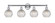 Edison Four Light Bath Vanity in Polished Chrome (405|6164WPCG122C6CL)